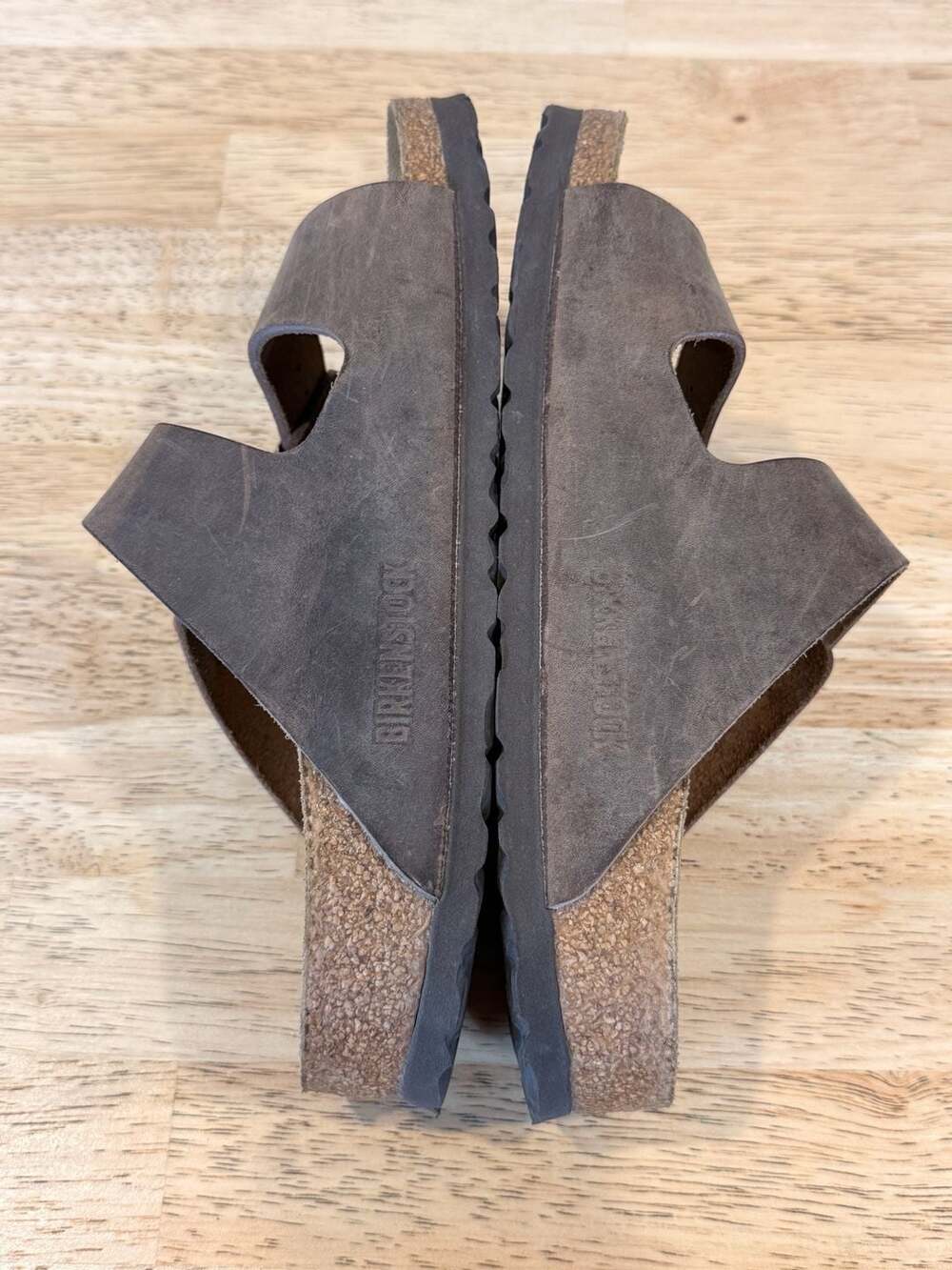 Birkenstock Brown Suede Two-Strap Arizona Sandals - Picture 6 of 7